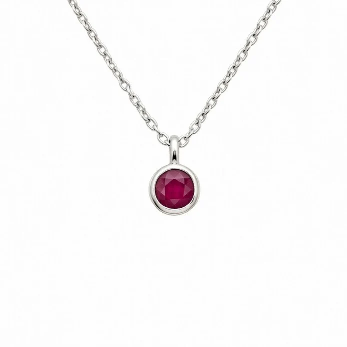 Ruby July Birthstone Necklace - Image 3
