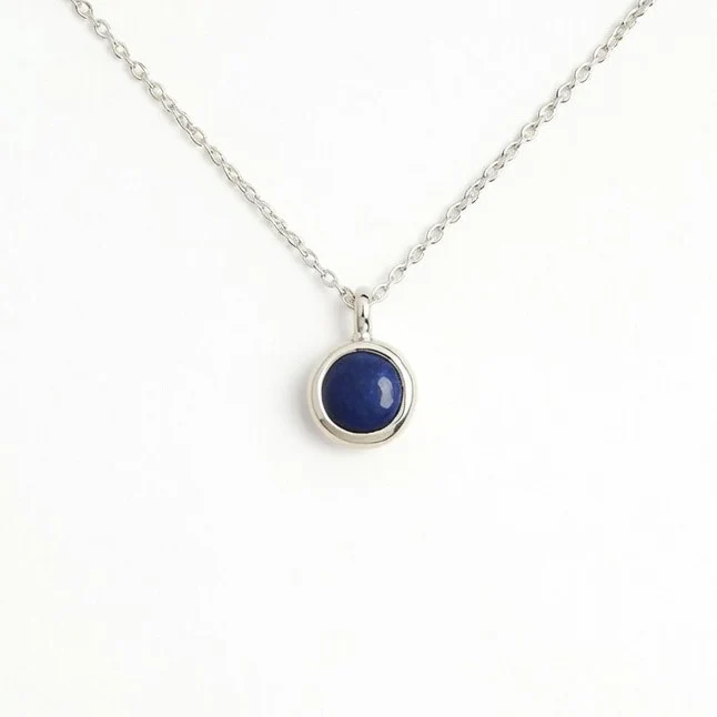 Blue Sapphire September Birthstone Necklace - Image 3