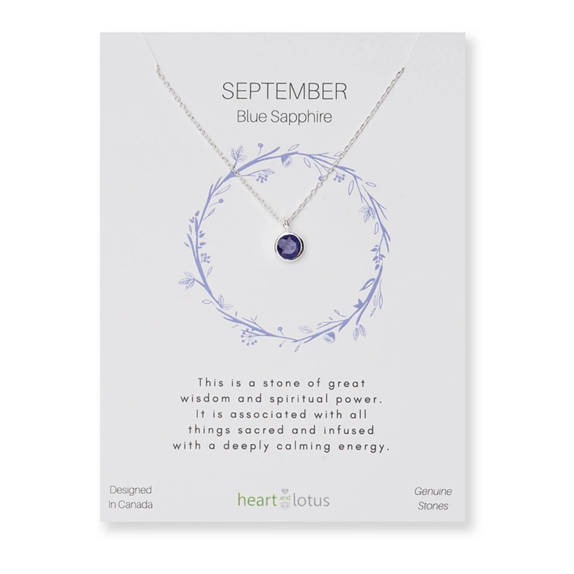 Blue Sapphire September Birthstone Necklace - Image 5