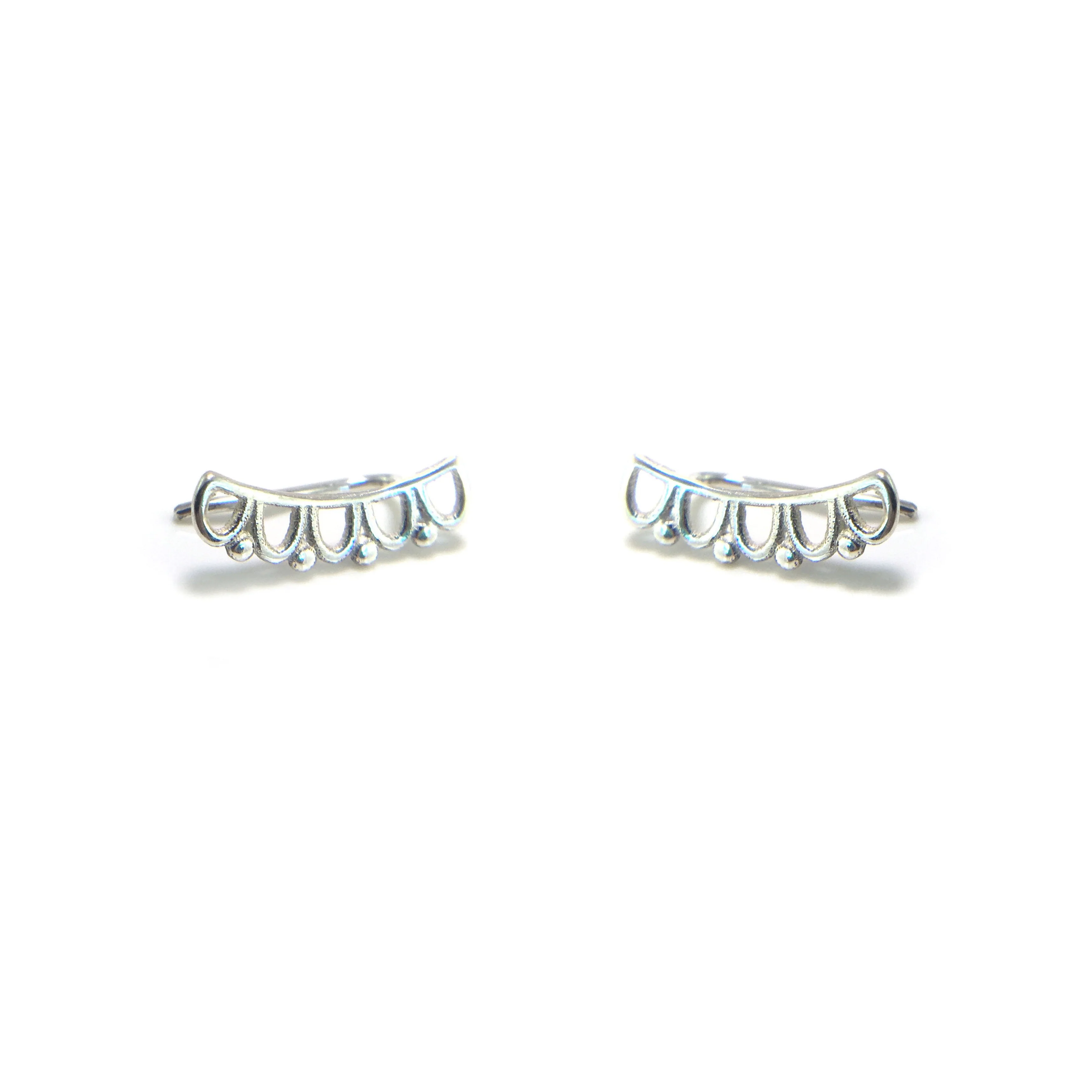 Scallop Climber Earrings - Image 3