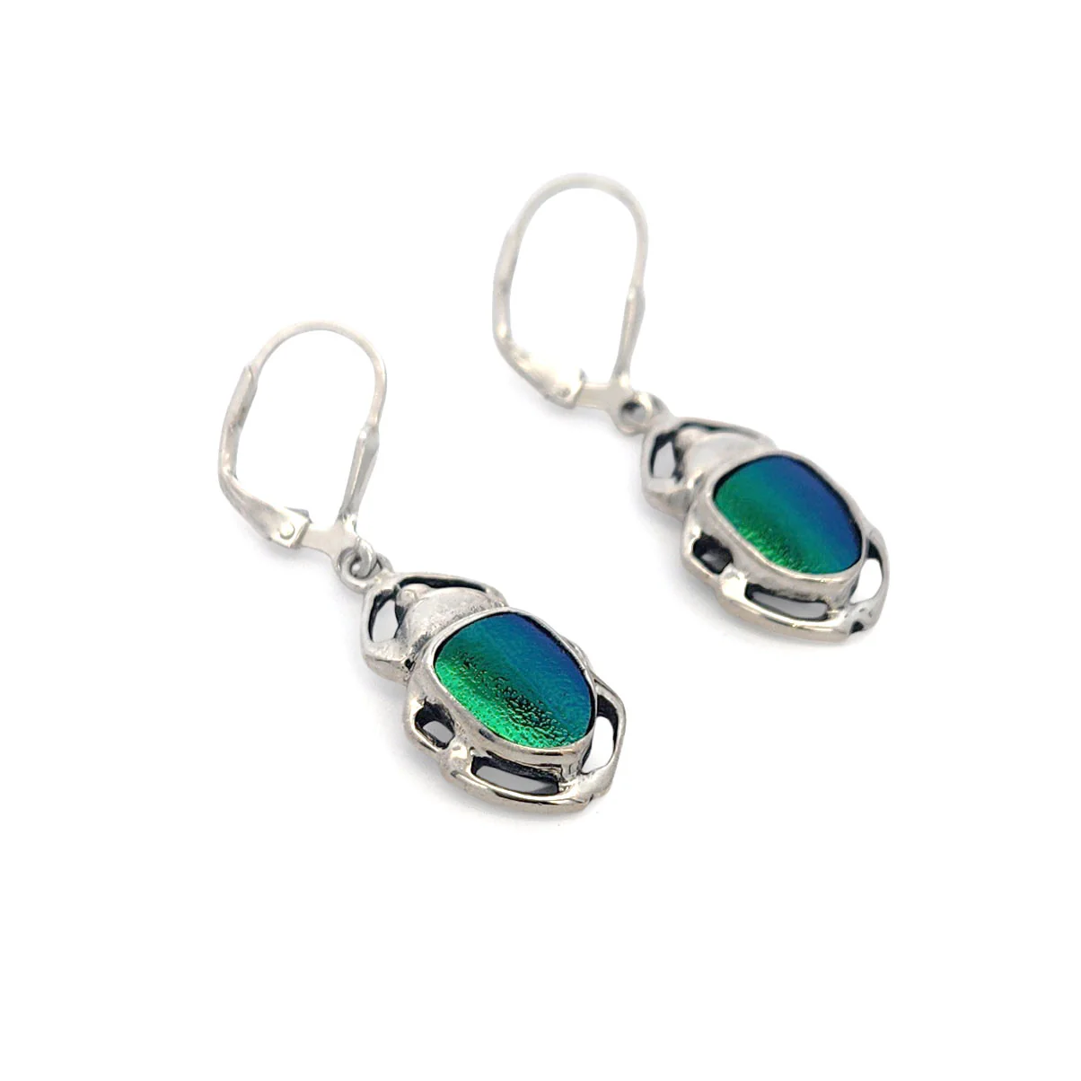Short Beetle Elytra Earrings - Image 3