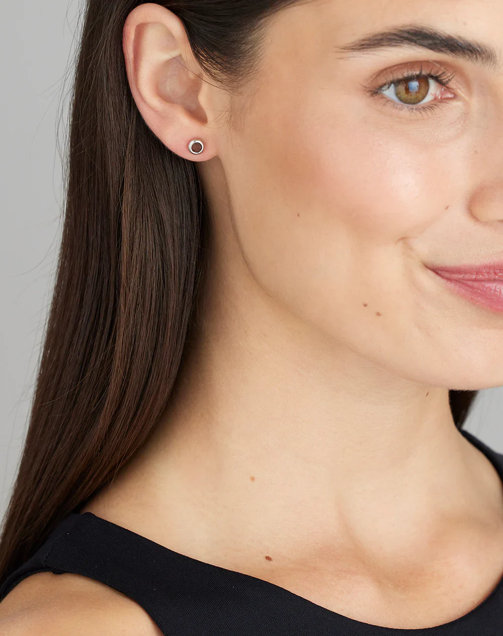 Silver Circle Studs - Image 2