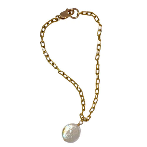 Single Pearl Charm Bracelet - Image 3