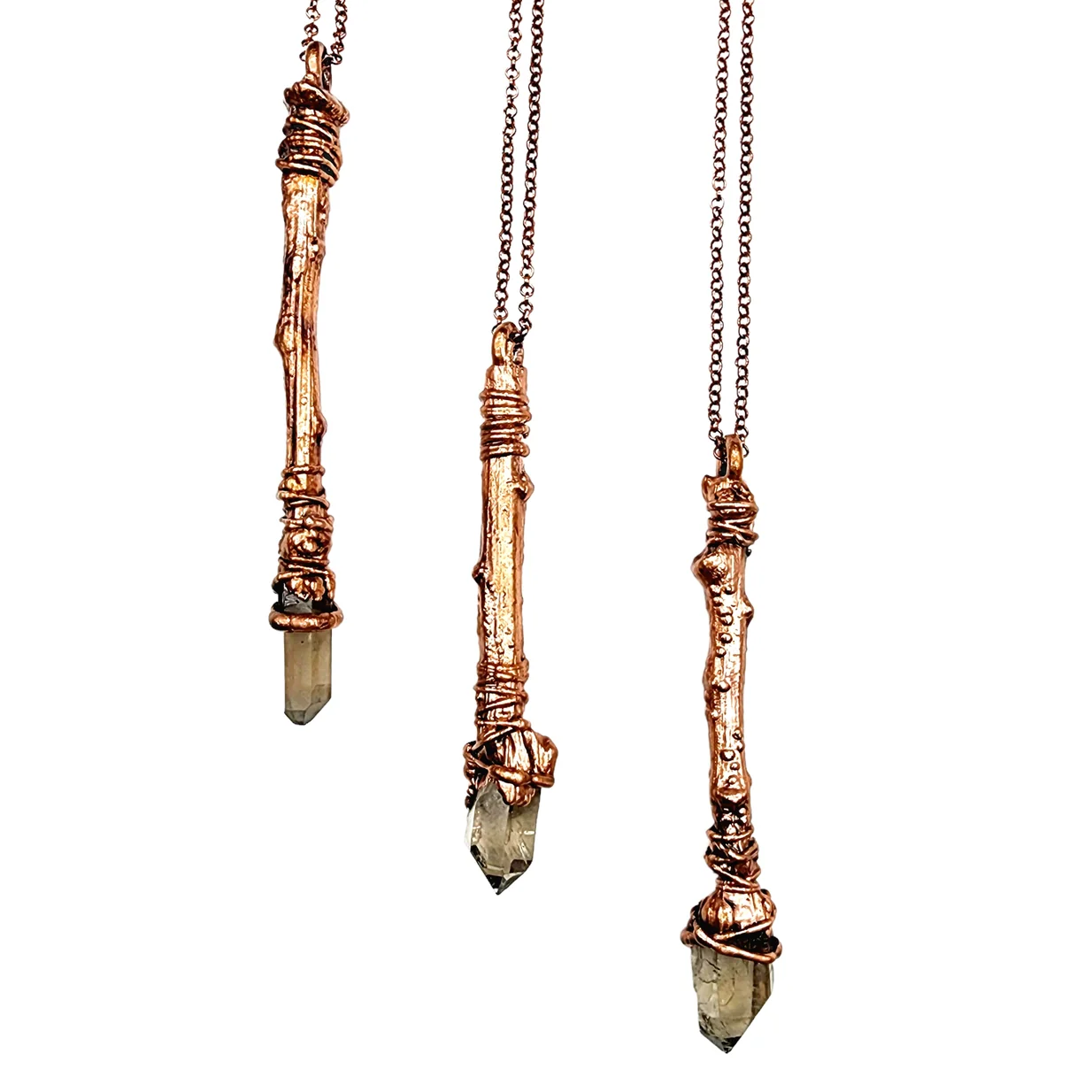 Smoky Quartz Wand Necklace - Image 2