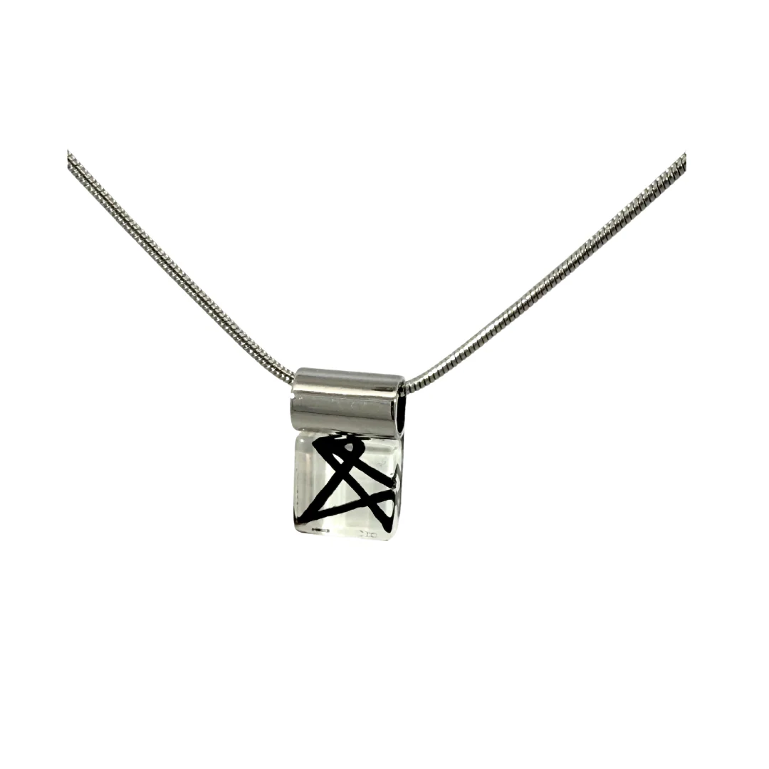 Square Glass Pendant - Image 2