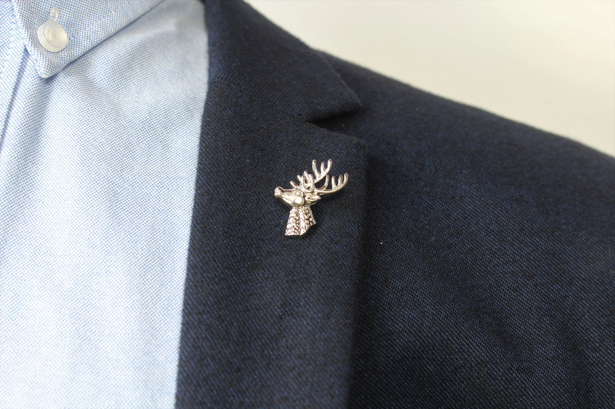 Stag / Deer Head Lapel Pin - Image 2