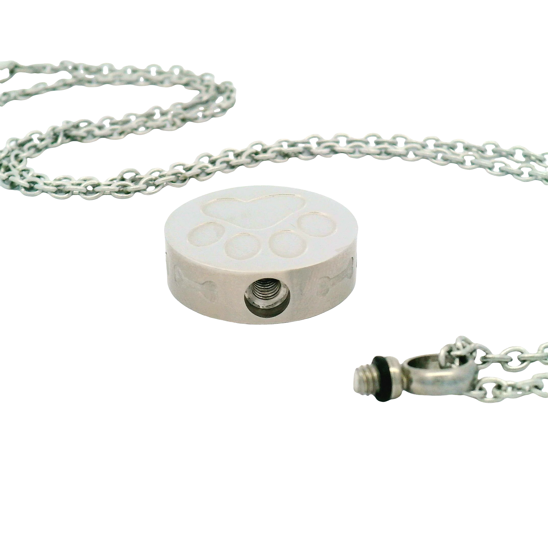 Stainless Steel Paw Urn Pendant - Image 6