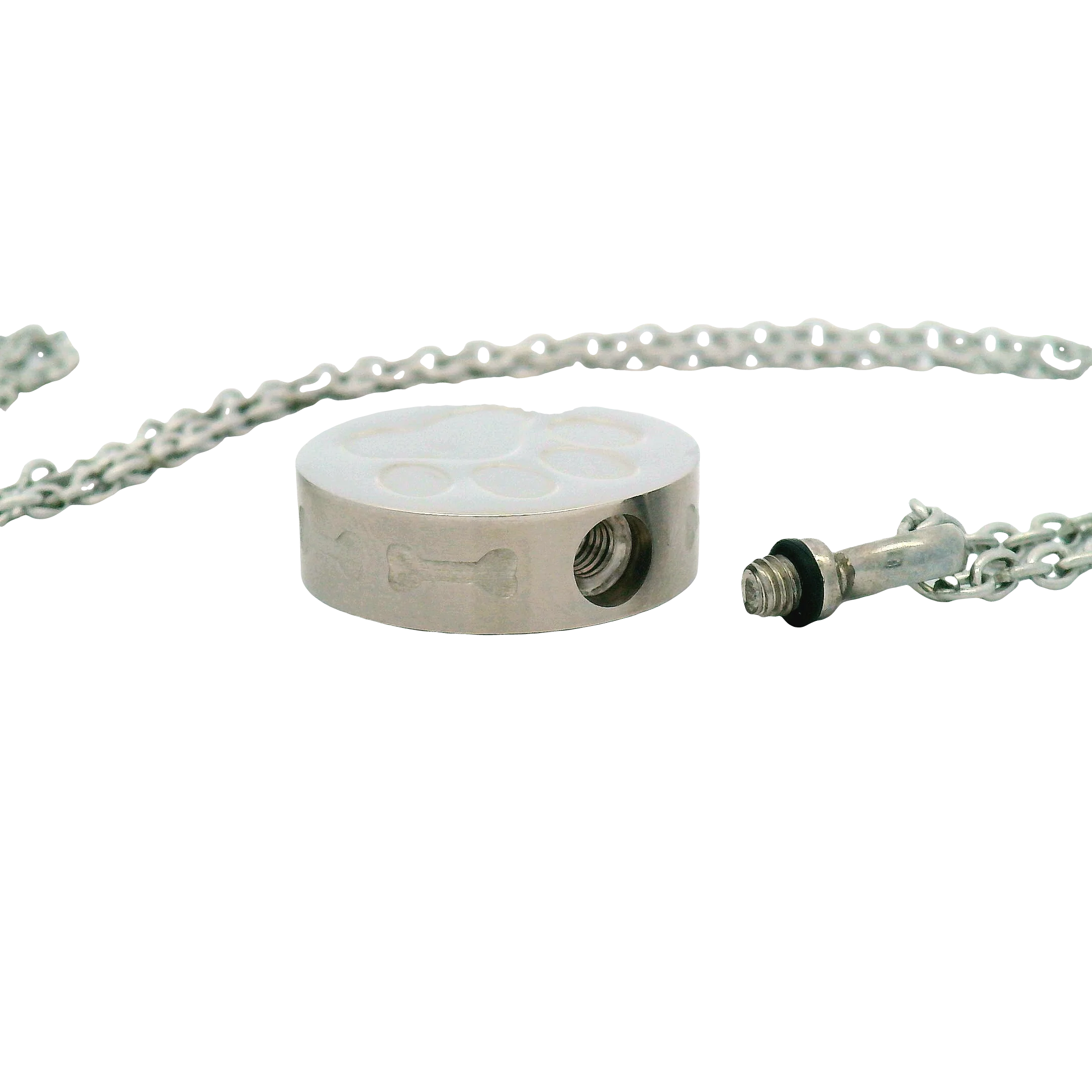 Stainless Steel Paw Urn Pendant - Image 7