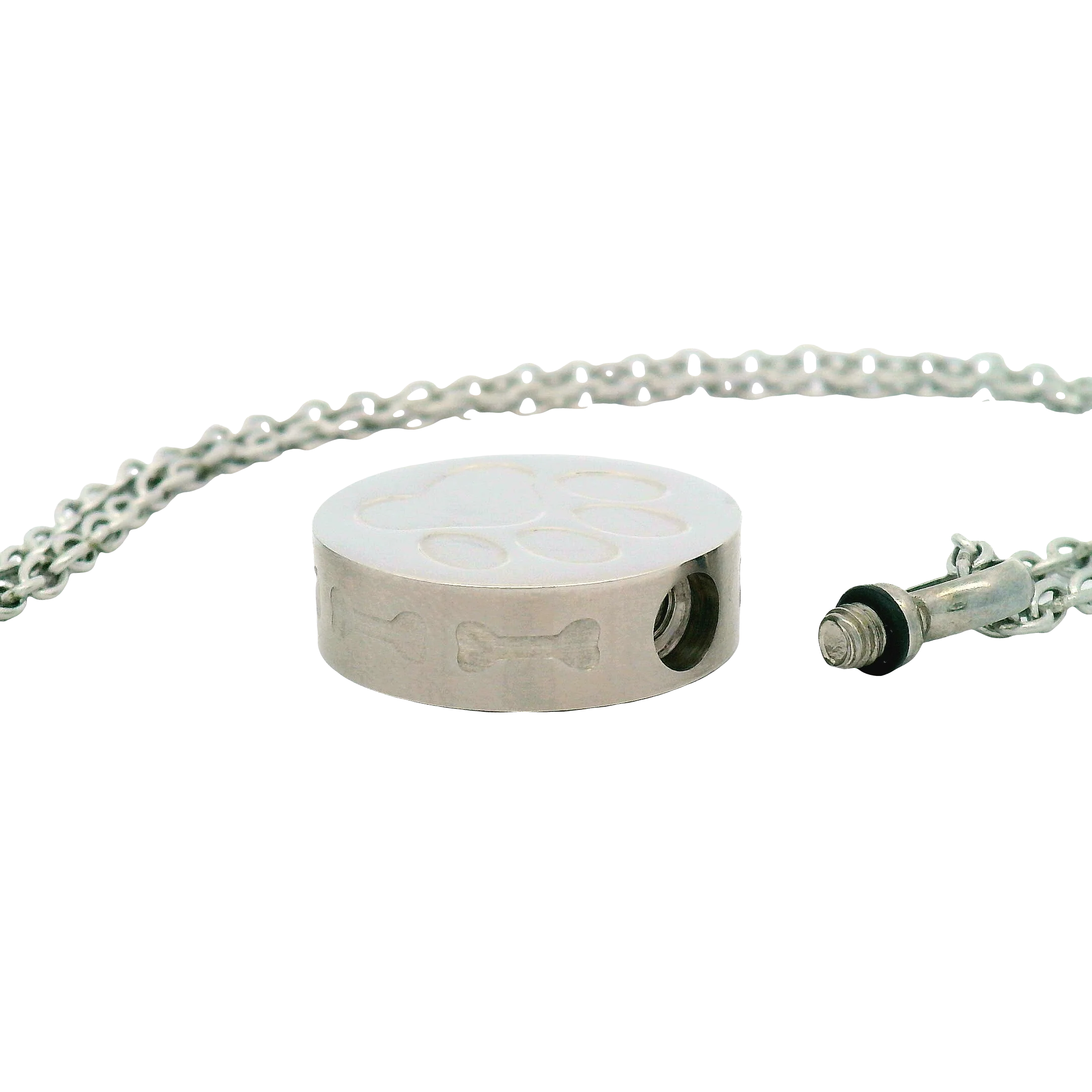 Stainless Steel Paw Urn Pendant - Image 8