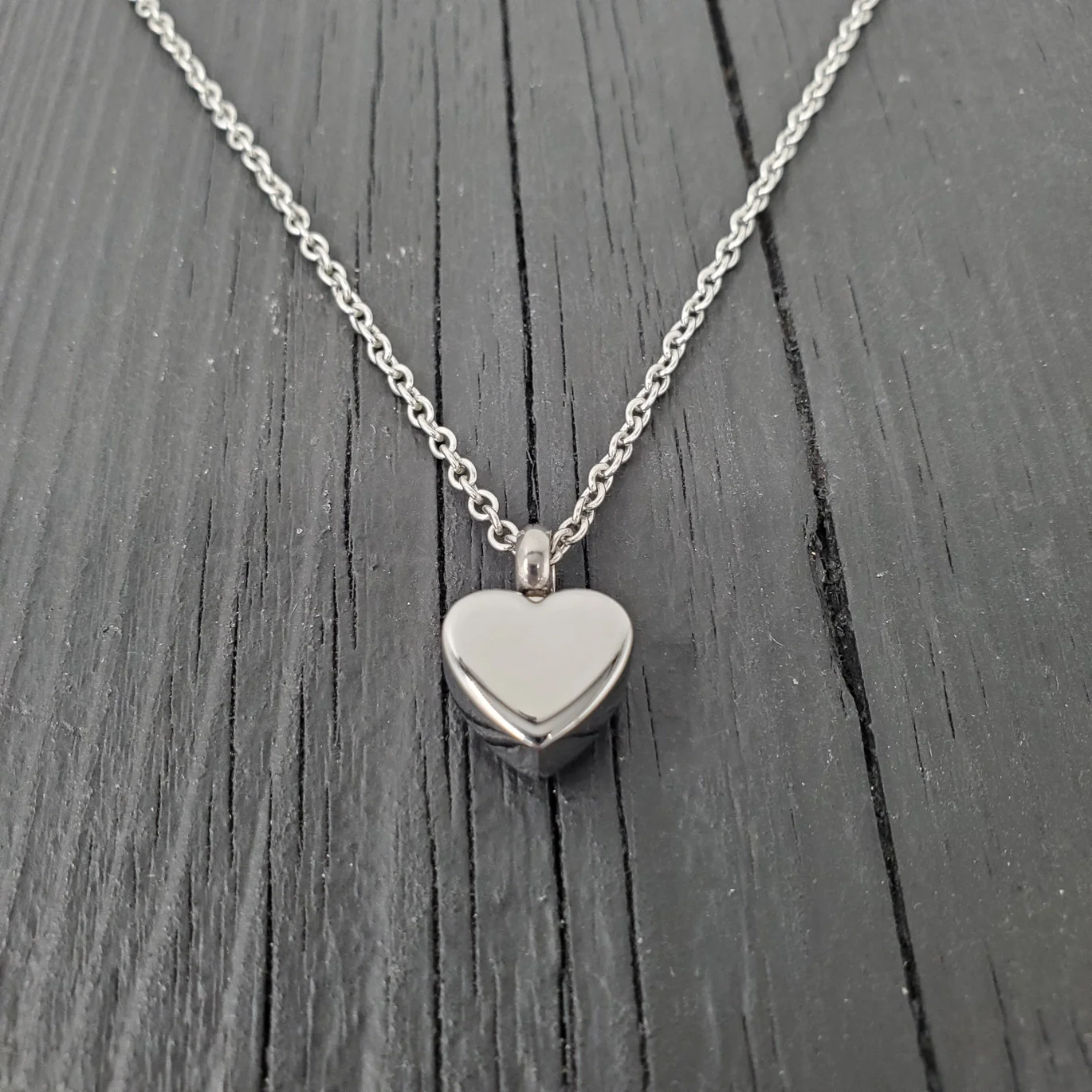 Stainless Steel Tiny Heart Urn Necklace - Image 3