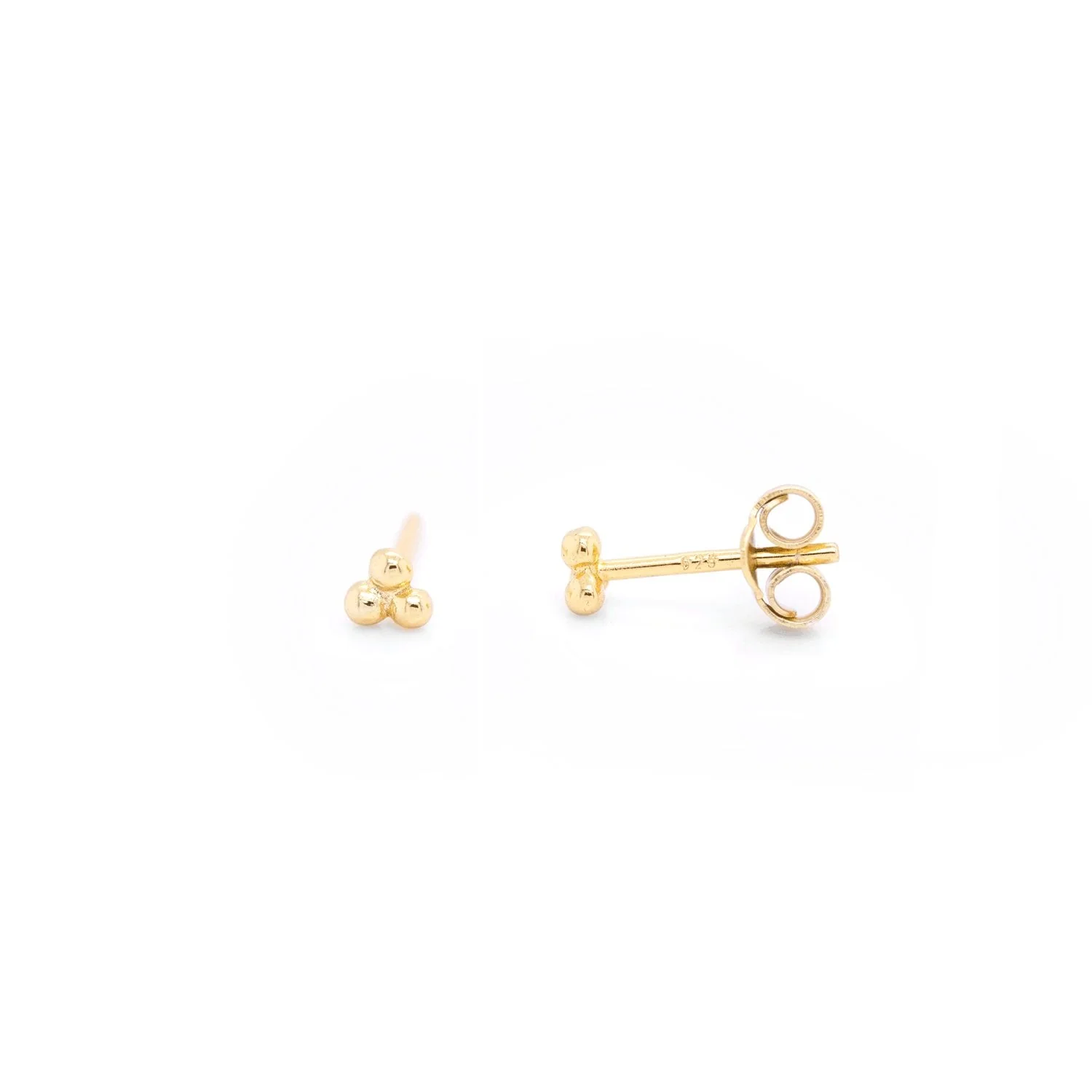 3 Bead Trifecta Stud Earrings - Image 2