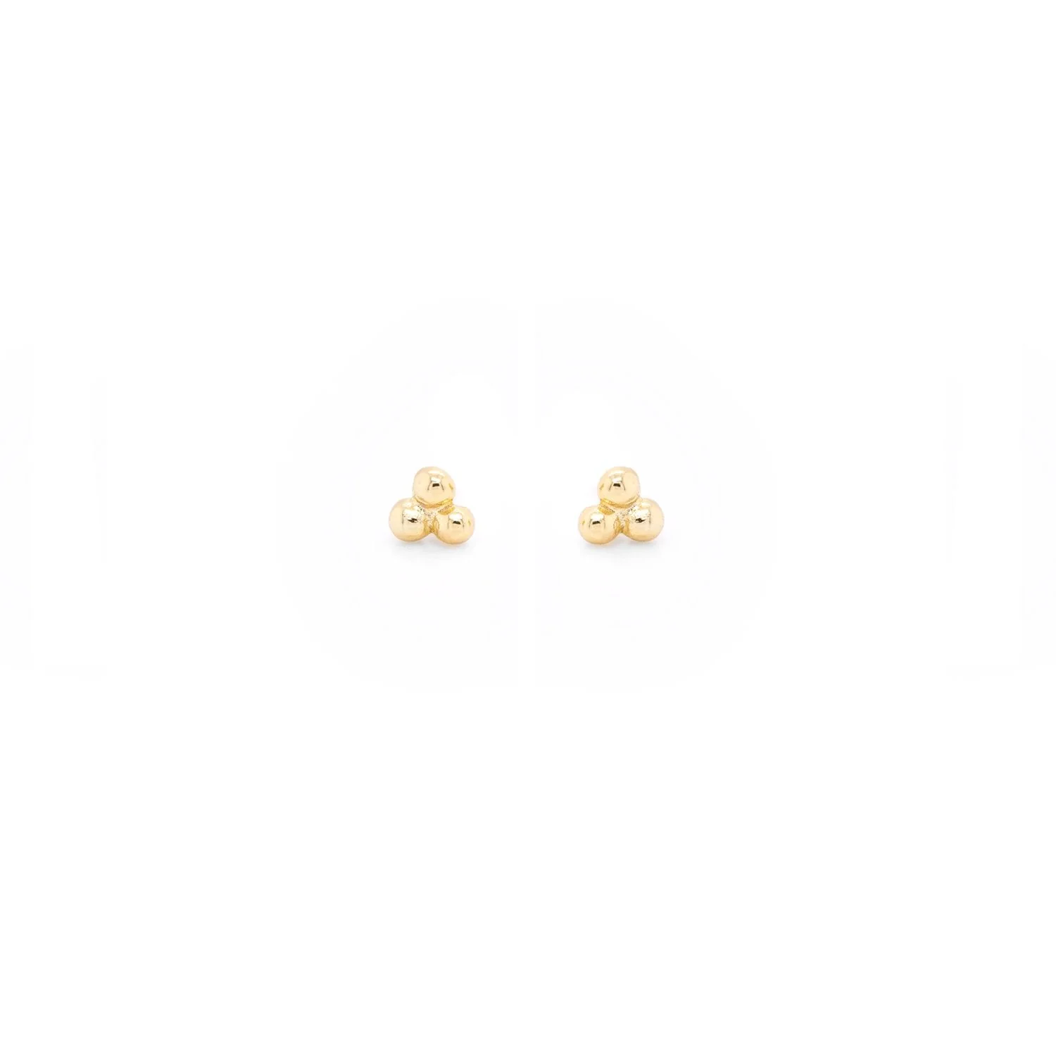 3 Bead Trifecta Stud Earrings - Image 3