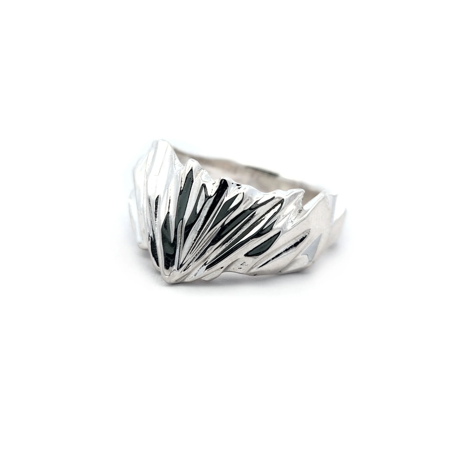 Sterling Silver Mountain Sculpted Ring - Image 2