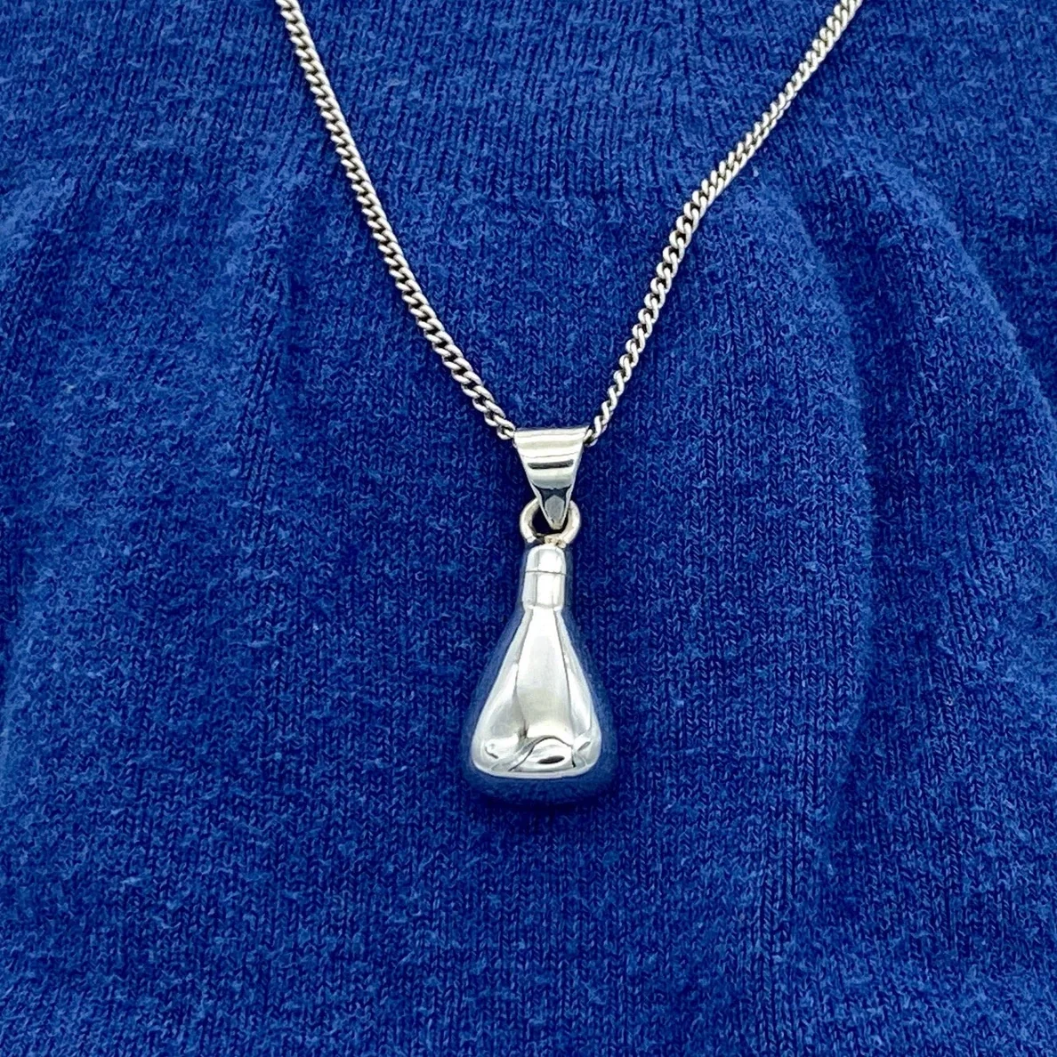 Sterling Silver Potion Bottle Urn Necklace - Image 3