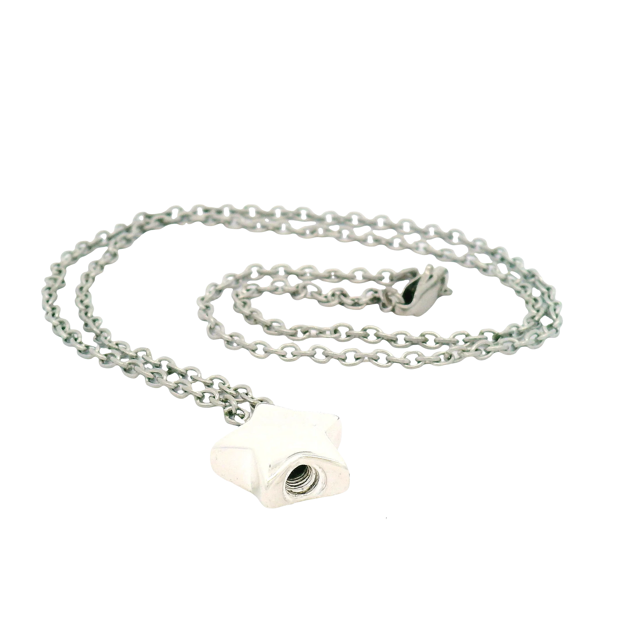 Sterling Silver Tiny Star Urn Pendant - Image 5