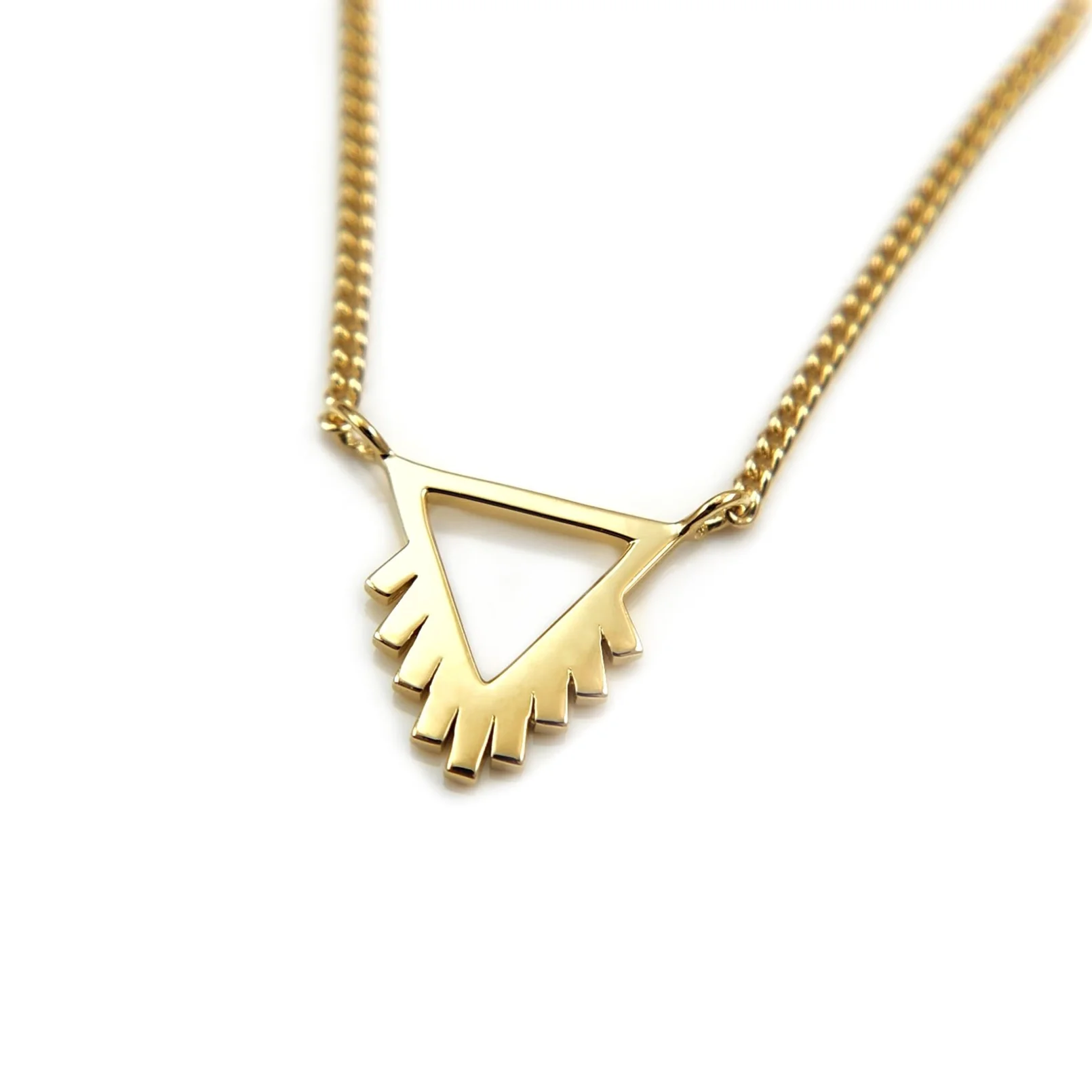 Tassel Triangle Necklace - Image 3