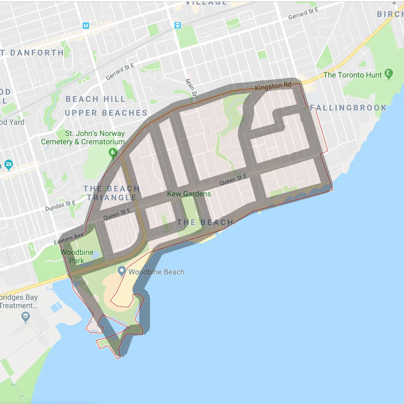 The Beaches Map Pendant - Image 2