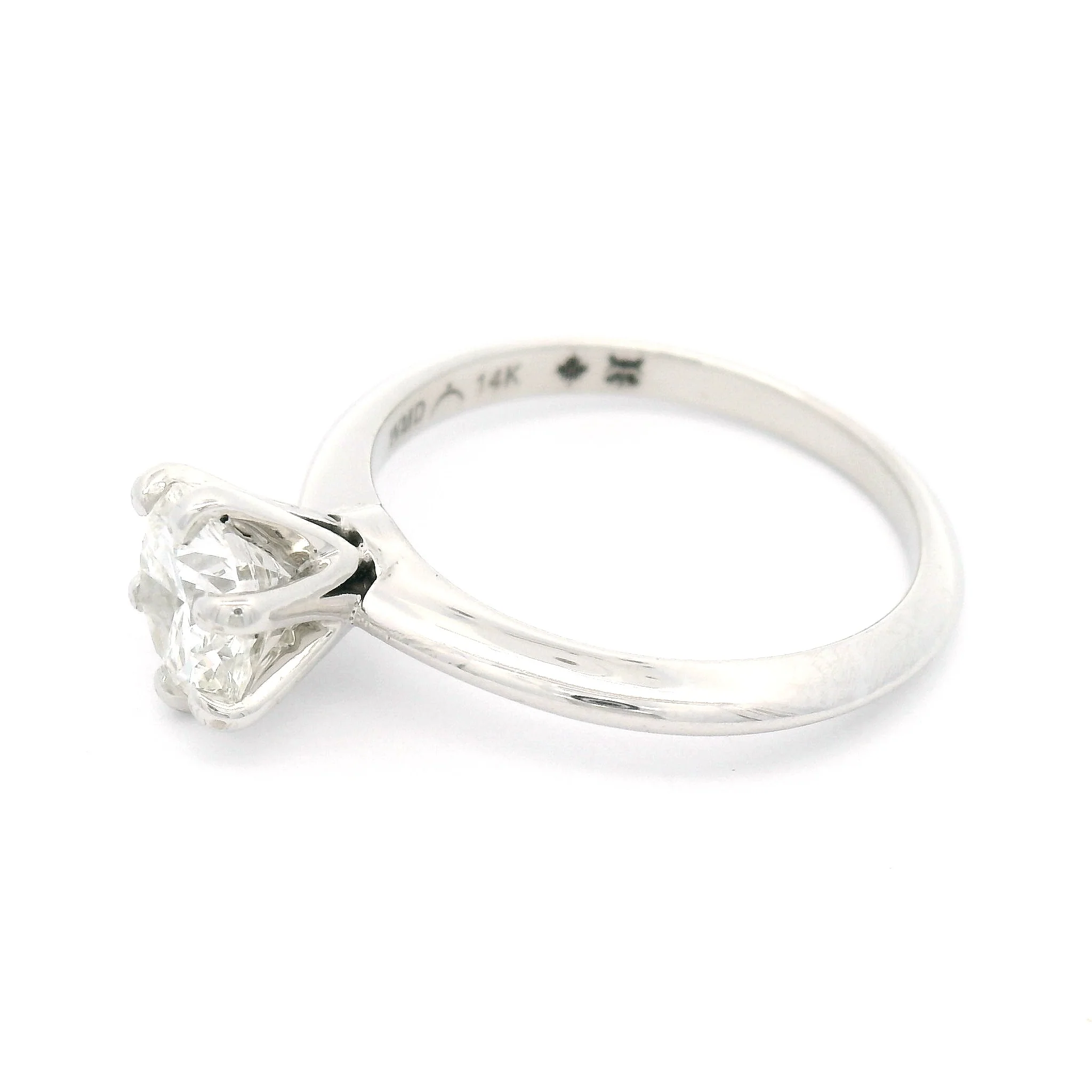 Platinum Six-Claw Solitaire with 1.06ct Lab-Grown Round Brilliant Cut Diamond - Image 3