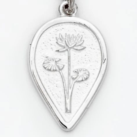 Waterlily July Birth Flower Necklace - Image 2