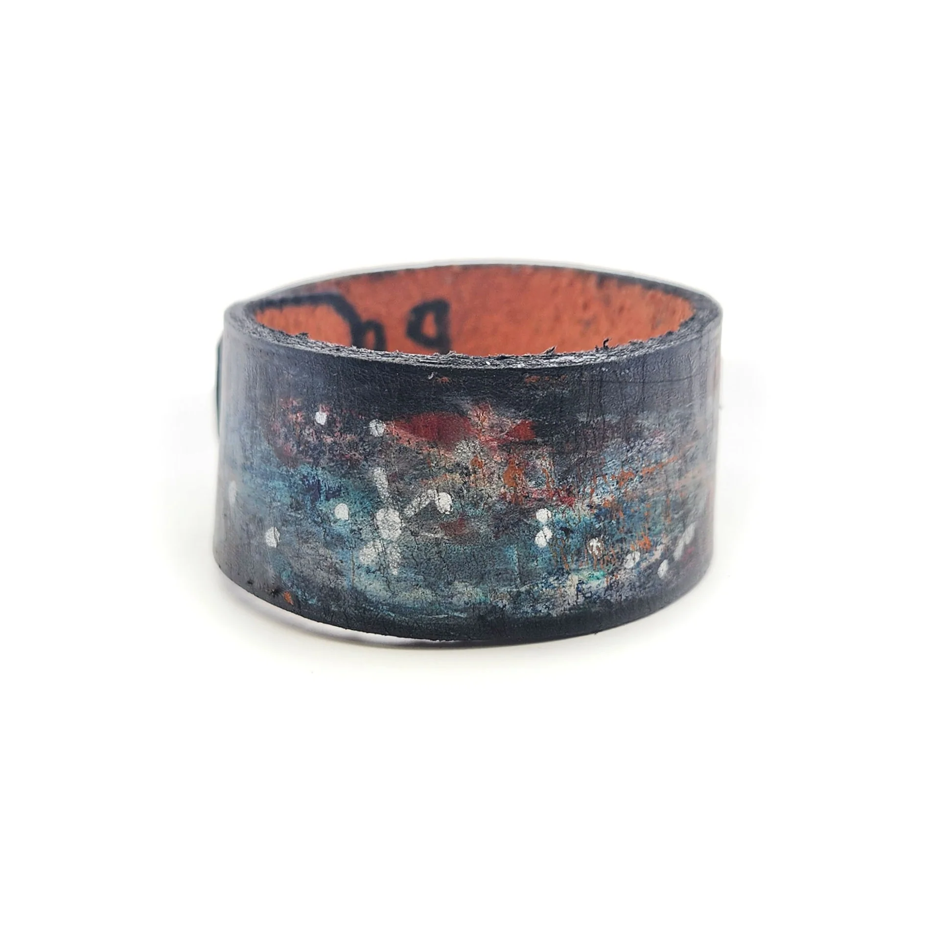 Wide Monet Leather Bracelet - Image 3